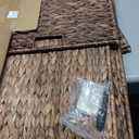 Wonderjune 30 x 17.7 x 17.7 Inch Water Hyacinth Wicker Storage Trunk with Metal Frame, Heavy Duty Storage Chest with Lid Large Rattan Basket for Blankets, Seasonal Clothes, Extra Bedding (Brown)