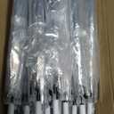 20 Pack Clear Umbrellas for Wedding Guests, Bulk Wedding Umbrellas for Outdoor Ceremony & Events, Auto Open Transparent Stick Umbrella with J Hook Handle for Photos, Light Rain Backup