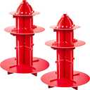 Fire Hydrant Cupcake Holder 2 Pieces 3 Tier Fire Hydrant Cupcake Stand Fighter Theme Holder Stand Truck Birthday Party Supplies Party Decor Decorations