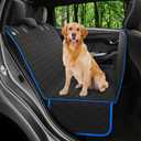 Dog Car Seat Cover for Back Seat, Waterproof Hammock for Car, SUV & Truck, Non-Slip Backseat Cover for Dogs, Heavy-Duty Dog Hammock Style Seat Protector Pets, Easy to Install & Clean (Standard (58"x54"), Blue)