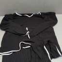 Blooming Jelly Womens Pajama Sets 2 Piece Lounge Set Pajamas Color Block V Neck Pjs Pj Sets 2026 (X-Large, Black)