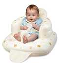 JOSEN Inflatable Baby Seat for Babies 3 Months & Up, Baby Floor Seats Learn to Sit Up, Portable Infant Feeding Shower Chair, Blow Up Baby Chair with Built in Air Pump - Cute Bear