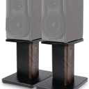 12 Inch (30CM)- Pair- Wood Speaker Stands for Home-Cinema HiFi Desktop and Satellite Speakers Monitor Stands