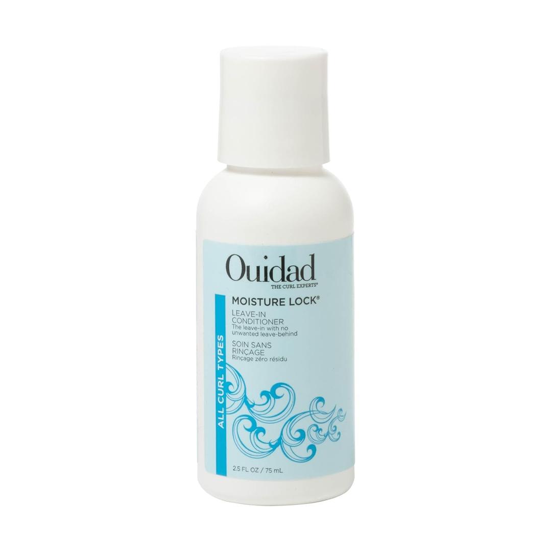 Ouidad Moisture Lock Leave-In Conditioner  2-in-1 Hydrating Conditioner & Primer for Nourished, Defined Curls, Prevents Frizz, Promotes Shine, & Adds Slip For Detangling, Sulfate-Free, All Curl Types (2.5 Fl Oz (Pack of 1))