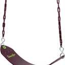 Swurfer Tree Outdoor Swing Set Swings Playground Swing Seat Replacement, Swing Set Accessories, Easy Installation, Comfortable Heavy Duty Rubber Coated Chains, Weather Resistant, Ages 4 and Up