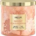 Candle-lite Halloween Scented Candles, Juicy Peaches with BlackBerry & Pumpkin, 14 oz Jar, 45 Hour Burn, Fall Scented Candle for Home Decor, 3-Wick, Proudly Poured in USA, Halloween Candle Decoration