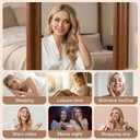 Heatless Curls Overnight Hair Curlers - 3 Pcs No-Heat Curling Rod to Sleep In and Shower Cap,Velvet Hair Rollers with Satin Wrap