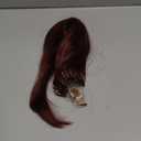 Micro Loop Hair Extensions Straight Human Hair Bulk 50 Strands 1g/Strands Micro Link Human Hair Extension for Women (33# copper brown, 18 Inch(45cm))