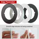 MOSECYOU Door Handle Reinforcement Backplate, Oil Rubbed Bronze 2Pcs, Door Knob Decorative Ring Plates, Scar Plates for DoorKnob/Deadbolt, Door Hole Spacer (2)