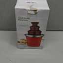 MINI Chocolate Fountain Machine Small Electric Chocolate Fondue Fountain Machine for Party for Candy Butter Cheese (Red)