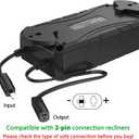 2500mAh Battery Pack for Reclining Furniture Universal Wireless Recliner Battery Pack Charger for Electric Recliner, Sofas, Lift Chairs, Couch Suitable for 2-Pin Connection