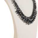 GemeShou Beige necklace hanger jewelry organizer, Velvet jewelry stand necklace holder, Large jewelry mannequin bust for necklacesBeige-L height 13 inch