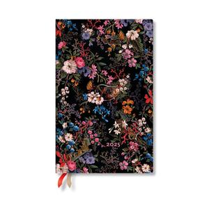 Paperblanks | 2025 Weekly Planner | Floralia | William Kilburn | 12-Month | Maxi | Horizontal | Elastic Band | 160 Pg | 100 GSM
