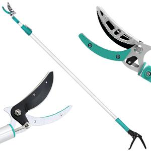 5.91-9.84FT Tree Pruners Long Reach with 4 Nodes Adjustment, Extendable Tree Pruner, Ergonomic Grip, Telescopic Tree Pruner Ideal for Fruit Picking, Deadheading And Pruning