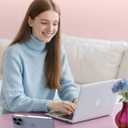 Stocking Stuffers for Teen Boys Cell Phone Stand: 2Pack Purple Green Rock Gesture Phone Stand for Desk with 2Pack Dual Yellow&Pink Mood Cube Gifts for Christmas Adults Men Cool Gadgets Cute Thing