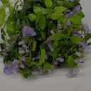 5 Pcs Purple Wisteria Garland Artificial Flower Arch Floral Garland Decor Fake Hanging Flowers for Wedding Arch