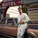 PJ PAUL JONES Mens Blazer Casual Linen Sport Coat Two Button Lightweight Suit Blazer Jackets (Beige)