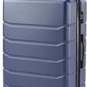 NEWBULIG 20 Inch Carry On Luggage, Suitcase with Spinner Wheels | Expandable, ABS Hard Shell, Lightweight, Rolling, Smooth, TSA Lock, Business Trips, Short Vacations, Blue