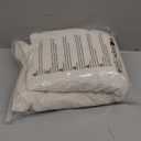 H.VERSAILTEX Super Stretch Individual Seat Cushion Cover Sofa Covers Couch Cushion Covers Slipcover Sets Thick Jacquard Textured Twill Fabric (3 Piece Sofa Cushion Covers, Ivory)