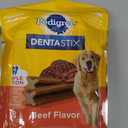 PEDIGREE DENTASTIX Large Dog Dental Treats Beef Flavor Dental Bones, 62.4 oz. Multipack (72 Treats)