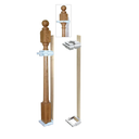 Safety Innovations No Hole Stairway Baby Gate Mounting Kit - Fits Posts from 2 3/4 inches to 3 1/2 inches Wide with Square or Round Tops - No Adhesives On Or Screws in Your Posts, (1-Pack)