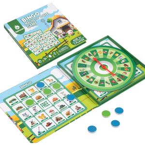 Farm Bingo Game, Magnetic Travel Toy for Kids 3 and Up, Ideal for Road Trips Farm Bingo Game, Magnetic Travel Toy for Kids 3 and Up, Ideal for Road Trips