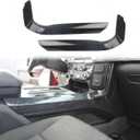 Carbon Fiber Central Control Panel Cover Tirm for Ford F150 2021+(Gear Shift Side)