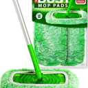 Floor Duster Refill Compatible with Swiffer Sweeper Mop (2 Pack) - Microfiber Pet Heavy Duty Dry Cloth Refills - Reusable Mop Pad