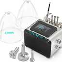Beauty Star 3 in 1 Vacuum Cupping Therapy Machine with 1800ml Large Cups and Gua Sha Pumps, Professional Diamond Microdermabrasion Machine with Spray Gun, Max Sunction 80cmHg