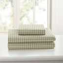Laurel & Mayfair 250tc 100% Cotton Gingham Print Sheet Set, Queen, Green