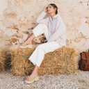Erocalli Wedges For Women Raffia Platform Sandals Espadrille Summer Beach