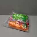 4 Pack Colored Wigs Neon Colorful Wig Short Bob Hair Neon Fun Party Wigs Costume Wig with Heart Sunglasses(Orange, Hot Pink, Green, Purple)