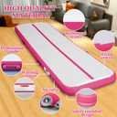 CZGBRO Gymnastics Air Mat Tumble Track, Tumbling Mats, Pink 20FT 8IN