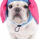 Dog Costume Hat with Donkey Ear for Dogs and Cats, Funny Dog Halloween Christmas Costumes Headwear, Pet Cosplay Clothes for Party Birthday and Holiday, L