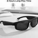 Smart Glasses, Polarized Bluetooth Sunglasses with Speaker, Voice Assistant, Open Ear, UV Protection Outdoor Audio Glass