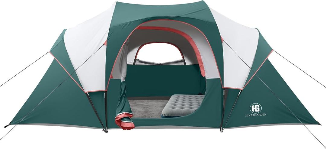 HG 10 Person Camping Tent Waterproof Family Dome Tent for Camping