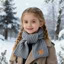 Kids Scarf Winter Neck Warmer Toddler Neck Scarf Girls Thick Scarves Boys Warm Neck Warp 2-12 Years