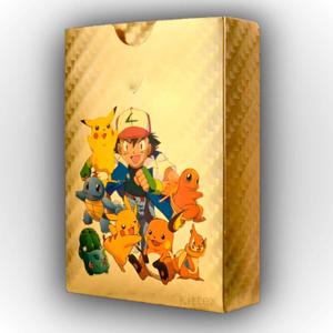 55 PCS Gold Cards Packs Rare Golden Cards Deck Box Gold Foil Card for Fans/Kids/Collectors Gifts (No Duplicates) (Gold)