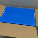 Citylife 17 QT Storage Box with Building Baseplate Lid and Removable Tray Office Organization Kitchen Organization Toy Storage Bead, Tool, Sewing, 2 Packs (Clear white)