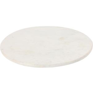 Creative Co-Op Marble Lazy Susan, White