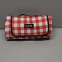 ZAZE Picnic Blanket Extra Large Waterproof, 80''x80''Checkered Picnic Blankets Beach, Outdoor, Camping on Grass Accessories Couple Ideas Wedding Registry Gifts (Red and White)