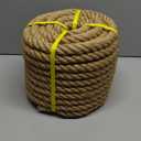 Natural Jute Twine Strin, Bulk Hemp Jute Rope Ideal for Tug of War, Deer Hunting, Nautical, Crafts, Swing, Packing Material Burlap Ribbon, Christmas Knitting Macrame Decoration(25mm/100 Feet)