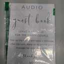 Audio Guest Book Sign - Audio Phone Guestbook Wooden Stand for Wedding 5x7inch, Wedding Table Decorations