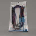 Multi Charging Cable 3.5A Multiple Charger Cable Braided 4 in 1 Multi USB Cable Fast Charging Cord with IP/Type C/Micro Ports for Cell Phones/iPhone Series/Tablets/Samsung Galaxy & More (2Pack 4Ft)