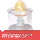 BLACK+DECKER 32oz Electric Citrus Juicer, CJ625, Pressure Activated, Adjustable Pulp Control, Dishwasher-Safe