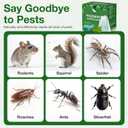 Mouse Rodent Repellent, 25 Pack Peppermint Oil Mouse Traps for Rat Mice, Ant, Roach, Spider, Squirrel, Nature Mouse Deterrent for Indoor Outdoor Use, for Garden & Home, Family & Pet Safe