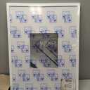 Americanflat 18x24 Poster Frame with Polished Plexiglass - Use as 8x10 Frame with Mat or Display 18x24 Photo Without Mat - Streamline Collection - Thin Border Picture Frames for Wall - White