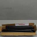 Shower Curtain Rod Adjustable 43-78 inch, 1"Diameter Spring Tension Curtain Rod No Drill, Anti-Rust Non-Slip Shower Rod, Black Shower Curtain Rod for Bathroom Tension