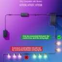 10Ft Extension Cable for Govee Smart Outdoor String Lights 2, IP67 Waterproof Extension Cord Compatible with Govee H7039 H7037 H7038, 3-Pin Replacement Cable for Patio, Backyard, Balcony