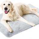 Amazon Basics Large Dog Bed for Crate, Washable Large Dog Mat for Pet Kennel, Anti-Slip, 42x28x4 Inches